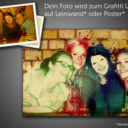 Digitale Grafik Portrait vom Foto als Fotogeschenk als Grafitti Art