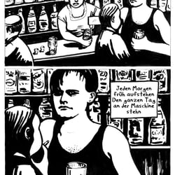 „In der Kneipe zur trockenen Kehle“ Songcomic „Betreten auf eigene Gefahr“ Comics zur Ostdeutschen Punkband Schleimkeim, Venti