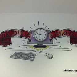 „Media & More“ Wandgemälde
