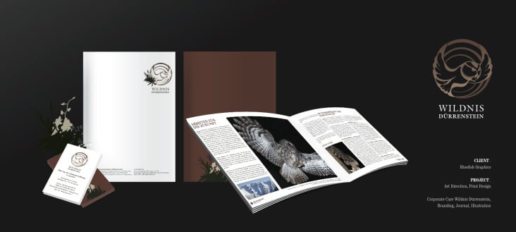 Corporate Care Wildnis Dürrenstein, Branding, Journal, Illustration for Wildnis Dürrenstein