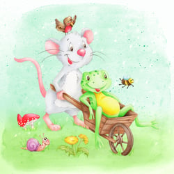Maus und Frosch