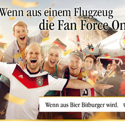 Text und Konzept für: Bitburger FAN FORCE ONE / WM 2014 ff.