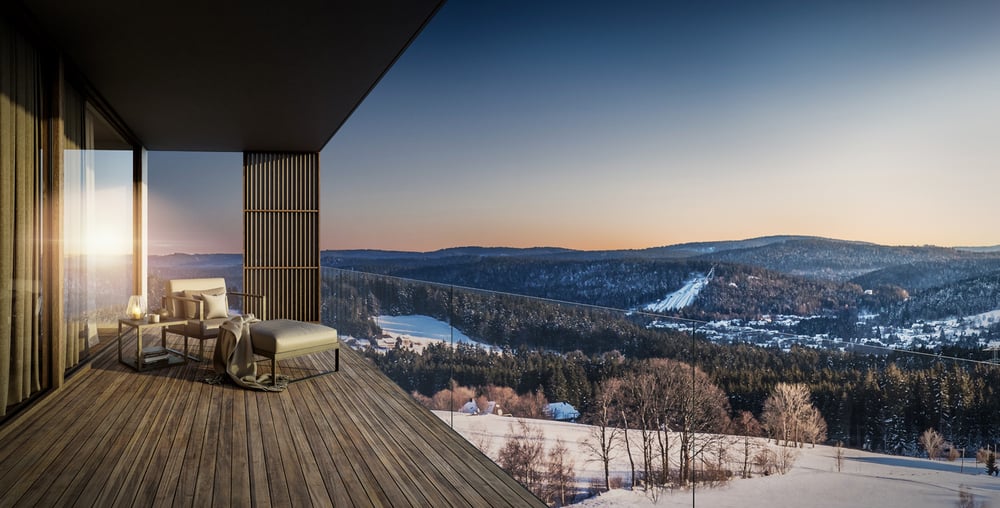 Architekturvisualisierung Terrasse