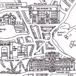 Edinburgh, UK Landkarte