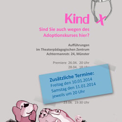„Kind-X“ von Frederike Vosswinkel, Plakatdesign für ein Theaterstück