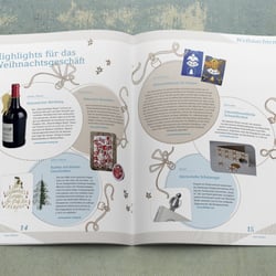 Doppelseite zur Vorstellung neuer Produkte – CUTES