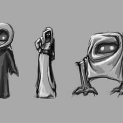 Former concept for main character for master project