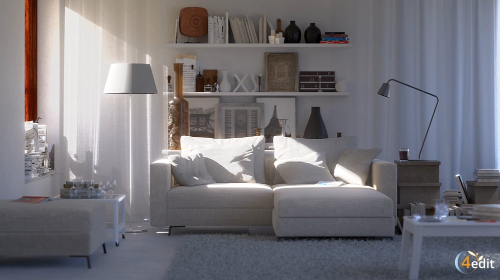 Wohnzimmer 1 | Interior 3D-Rendering