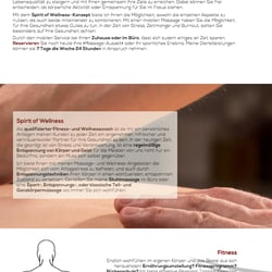 Screendesign für spirit-of-wellness.de