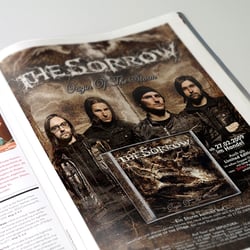 Anzeigengestaltung „The Sorrow“ (Drakkar Rec.)
