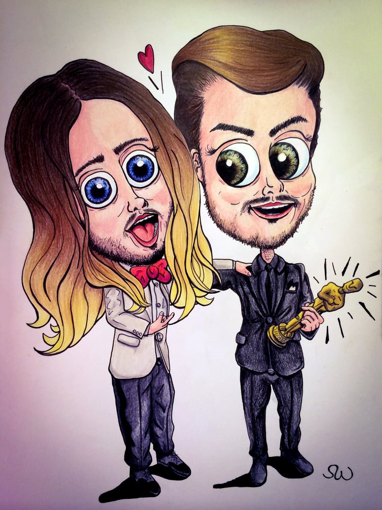 CARTOON mit Tusche und Polychromos