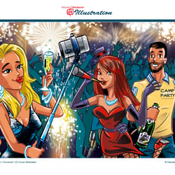 18 = Fetenhits Silvester / Universal / CD Cover Illustration