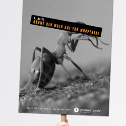 Plakatserie für die Initiative „(M)eine Stunde für Wuppertal“, Plakat 2