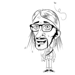Me (pencil and ink on carton, adobe illustrator)