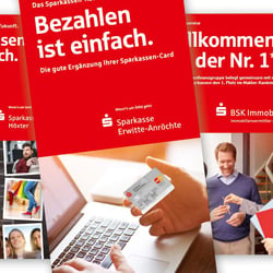 Flyerentwicklung für verschiedene Sparkassen