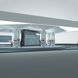 Entwurf für Messestand