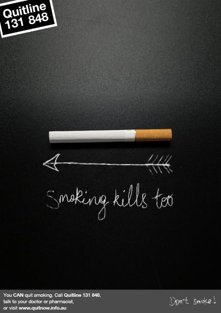 Social Advertising Campaign for „Quitline“. 2008 Uniprojekt.