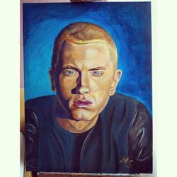 Eminem Acryl auf Leinwand