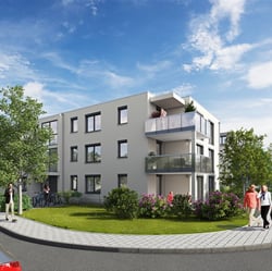 Neubauprojekt Rendering Augsburg
