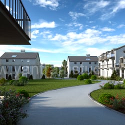 Wohn Exterior Rendern von 3D-Design-