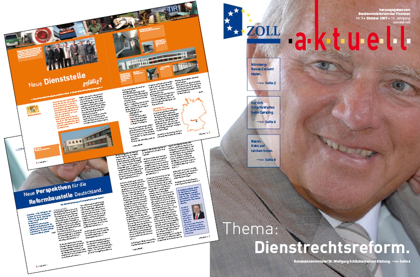 Mitarbeiterzeitschrift „Zoll aktuell“