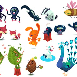 Characterdesigns Pocket Village für Wooga GmbH