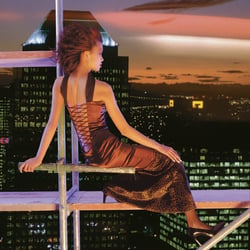 high up