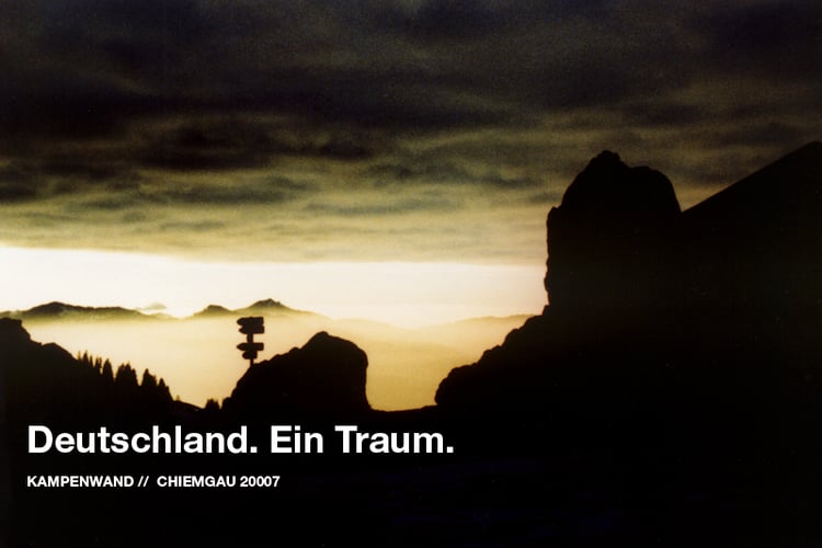 Deutschland. Ein Traum. An der Kampenwand.