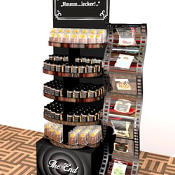Nussmischung Kreation und Illustration Floor Merchandiser