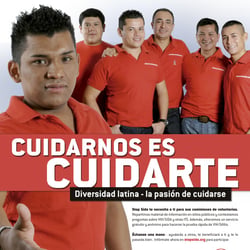 Anzeige für gaylatinos.es – Kampagne für Stop Sida, Barcelona
