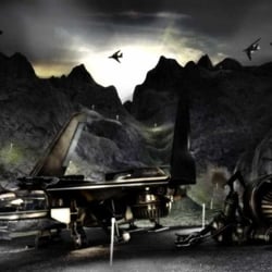 Flugzeugmodell Render Szene (Panthera Game Project)