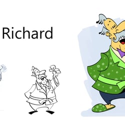 Mr Richard, 2D game character