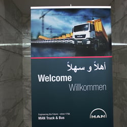 Gestaltung eines lokales Bildmotives für MAN Truck & Bus Middle East