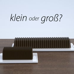 Klein oder groß