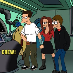 Illustration im Futurama Stil