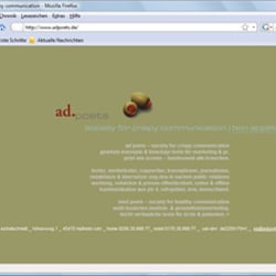 Adpoets (Text & PR) – Gestaltung & Programmierung
