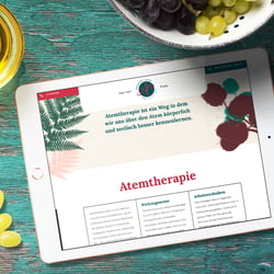 Wordpress-Webseite für Atemtherapie Alessandra Caruso