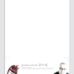 Gestaltung des Planfisch-Kalenders 2013