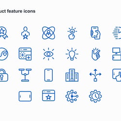 Feature-Icons für die Produktkommunikation