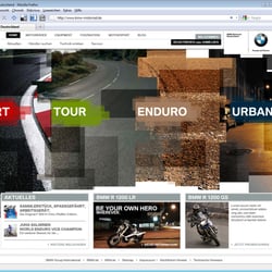 BMW – Konzept für die offizielle Website von BMW Motorrad