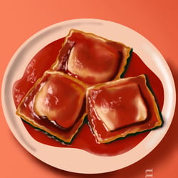 Ravioli – Digitale Food-Illustration
