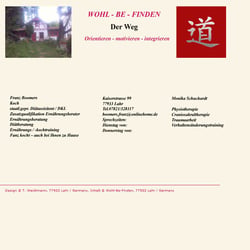 Die Introseite von Wohlbefinden