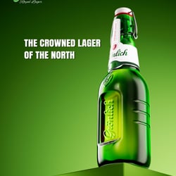 Grönlich Bier Produkt Visualisierung