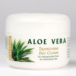 No-Label Etikett für Pflegeserie – Aloe Vera Tagescreme