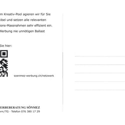 Kunden-Mailing / «Netzwerk» Rückseite
