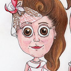 CARTOON mit Tusche und Polychromos