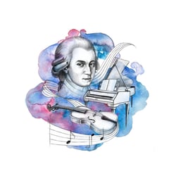 Musikstadt Salzburg – Illustrationen für Stadtführungen