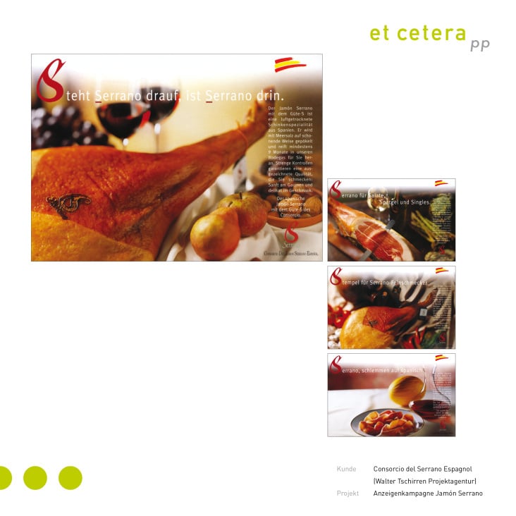Anzeigenkampagne Jamón Serrano