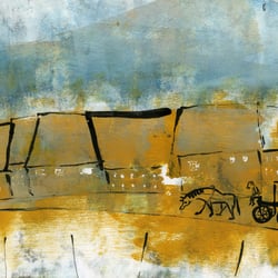 Illustration zu einer Erzählung – Walze, Kohle und Tusche