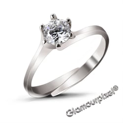 Schmuckfotografie Diamantenring silber